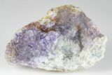 Purple Edge Fluorite Crystal Cluster - China #182819-1